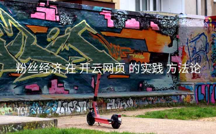 粉丝经济 在 开云网页 的实践 方法论